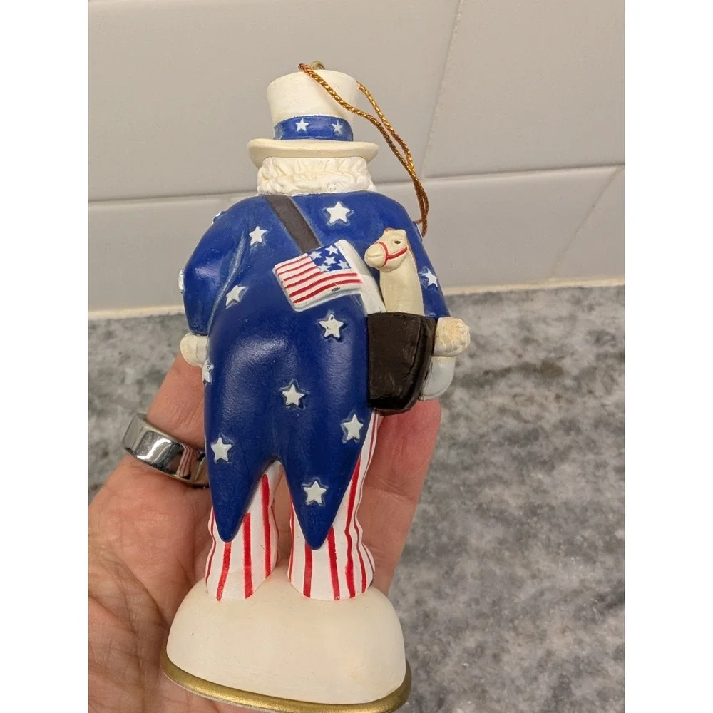 Santa Thru the Ages 1863 Uncle Sam Santa‎ Ornament First Edition 1995